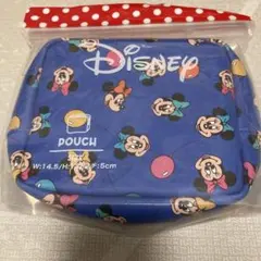 ディズニー ミッキー&ミニー バルーン柄ポーチ 未開封