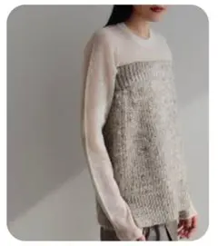 美品 Plage R'IAM 2way ニット ミニSK ビスチェ