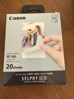 キャノン セルフィー 純正 QX20用カラーインク/ラベルセットXC-60L