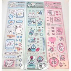 海外正規品サンリオ ぷっくりシール 3枚セット マイメロ シナモン ハンギョドン
