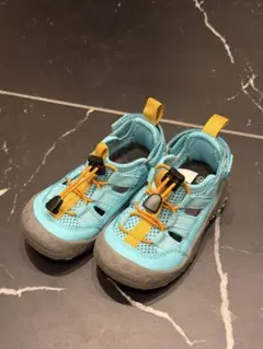 【試し履きのみ】ライトブルー約15cm 水陸両用サンダル