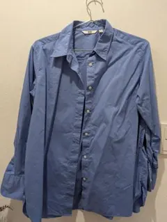 UNIQLO 長袖シャツ ブルー Mサイズ