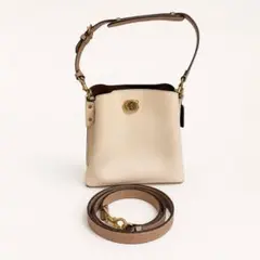 【美品】COACH コーチ ショルダーバッグ 2way ウィロウ バケットバッグ
