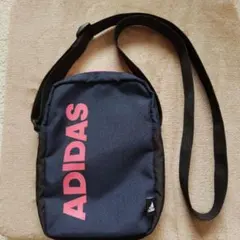 ADIDAS ショルダーバッグ ネイビー/ピンク