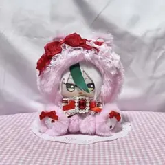 ハンドメイド 着ぐるみ おすわりぬい服 推し活 桃色 赤色 d475