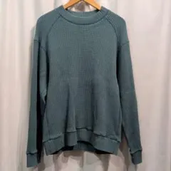 【size:L】ジャックマン ワッフルミッドネック 厚手 サーマルカットソーのサムネイル