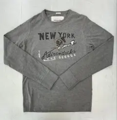 Ｈ189 Abercrombie＆Fitct ロンT　プリント　アバクロ