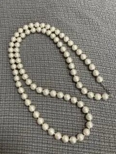ロングネックレス コットンパール