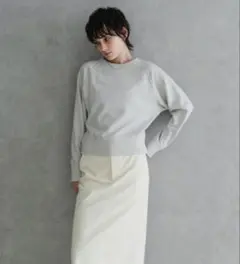 アーバンリサーチ 「MADE IN JAPAN」 ラメ裏毛スウェット アイボリー