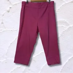 90s アルフレッドダナー クロップドパンツ 裾スリット 無地 XL ピンクのサムネイル