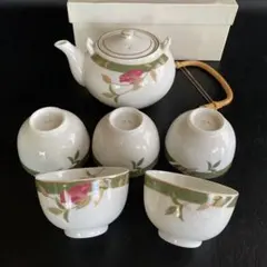 急須・湯呑5個　花庵　茶器揃い　未使用