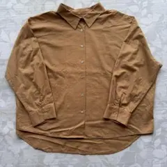 STACLO 4L オーバーサイズシャツ 綿100% キャメル