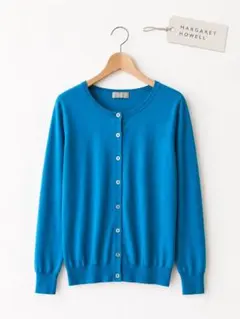 MARGARET HOWELL カーディガン Ⅱ ターコイズ 美品のサムネイル