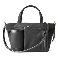 アニヤハインドマーチ　トートバッグ ラベル マルチポケット トート　2way