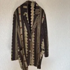 長袖ジャケット　ブラウス地　薄手　ハンドメイド テーラー襟　大きいサイズ