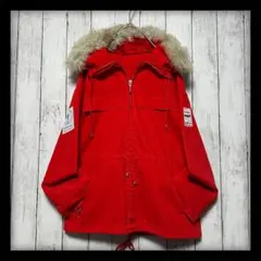 【ファー付フルジップ☆レディースマウンテンパーカー】ファー脱着可能☆レッド　10