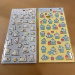 ぷっくりシール ポチャッコ・ハンギョドン シール 2シートセット