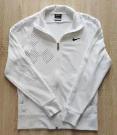 NIKE GOLF　DRI-FIT　ホワイト　ジップアップ　M