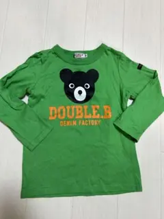 DOUBLE.B グリーン 長袖カットソー