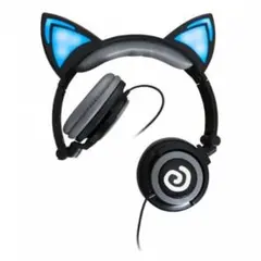 ヴィレヴァン 光る猫耳ヘッドフォン（ぐるぐる）