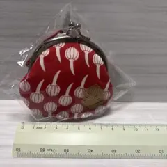 京東都、くわい模様のがま口財布