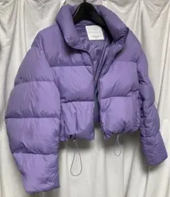 SLY スライ　ショート丈　ダウンジャケット アウター　パープル　Sのサムネイル