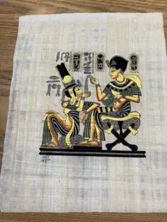 パピルス 古代エジプト 手描きアート 2点セット - メルカリ