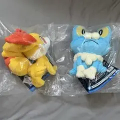 ポケモン　一番くじ　D賞　ぬいぐるみ　フォッコ　ケロマツ