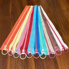 25cm 10色セット コンビカラー リングファスナー ハンドメイド バイカラー