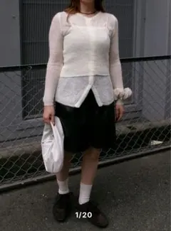 iseeroom. bustier set knit cardigan