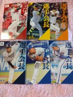 プロ野球チップス2024第2弾　12球団選手会長カードセット