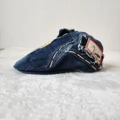 ハンチング　デニムリメイク　ハンドメイド　58cm