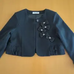 《美品》ポンポネット 130cm フォーマルジャケット 卒園 入学 冠婚葬祭