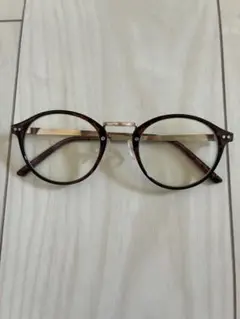 べっ甲柄 オーバル型 メガネ 度あり - メルカリ