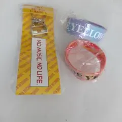 THE YELLOW MONKEY シリコンバンド2個＆タワレコ キーホルダーのサムネイル