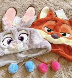 新品！ズートピア　ニック　ジュディ　ファンキャップ　2個セットディズニーリゾート