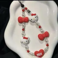 Hello Kitty 日焼けキティストラップ ブラック - メルカリ