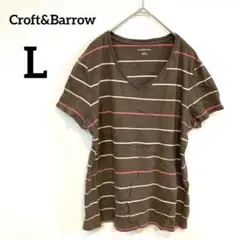 Croft&Barrow【L】ストライプ Tシャツ