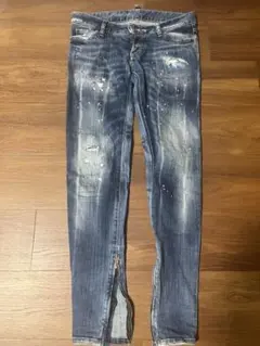 極美品】DSQUARED2 Skater スキニー ペイント デニム 青 42 - メルカリ