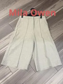 Mila Owen センタープレス ハーフパンツ ベージュのサムネイル