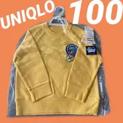 新品未使用 訳あり UNIQLO スヌーピー トレーナー 100 黄色 イエロー