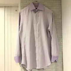 ETRO エトロ　ワイシャツ　パープル　ツートーン　イタリー製　39 美品のサムネイル