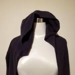 お値下げ中★新品★麻布プロバドールフード付き紺色ニットパーカー