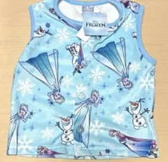 新品タグ付きディズニーアナ雪ベスト100サイズスリーパーキャラクターグッズ