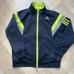 adidas ネイビー/イエロー ジャージ　140