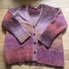 LOWRYS FARM グラデーションニットカーディガン