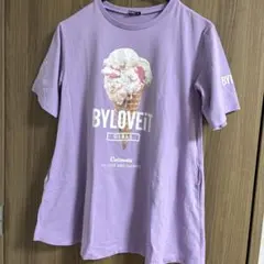 BYLOVEiT 半袖 Tシャツ アイスクリーム柄 パープル　150cmのサムネイル