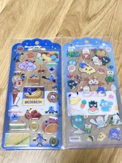 国内正規品2枚セット　パペットスンスン　サンリオ　ドロップジェリーシールのサムネイル