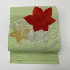 a*o様 m夏帯 名古屋帯 絽綴れ 可愛い織出し 八寸 正絹 着物 着付け HO