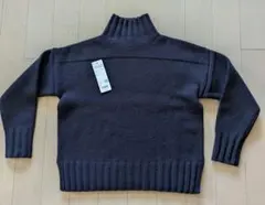 ユニクロ　コントワー・デ・コトニエ プレミアムハイネックセーター ネイビー S
